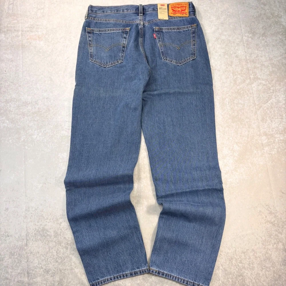 Levi's 550 Relaxed Fit Jeans Mens 34x34 Light Wash NWT Red Tab Straight Leg